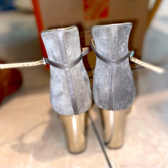 MICHAEL KORS GRAY SUEDE STILETTO HEELS MADE IN ITALY - Picture 5 of 9